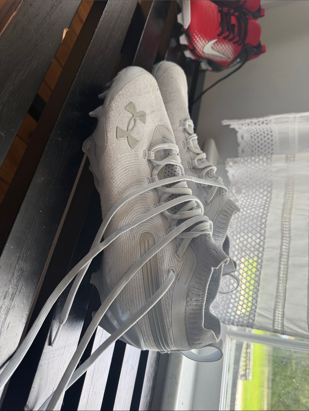 Under Armour Men’s White Knit Turf Shoes